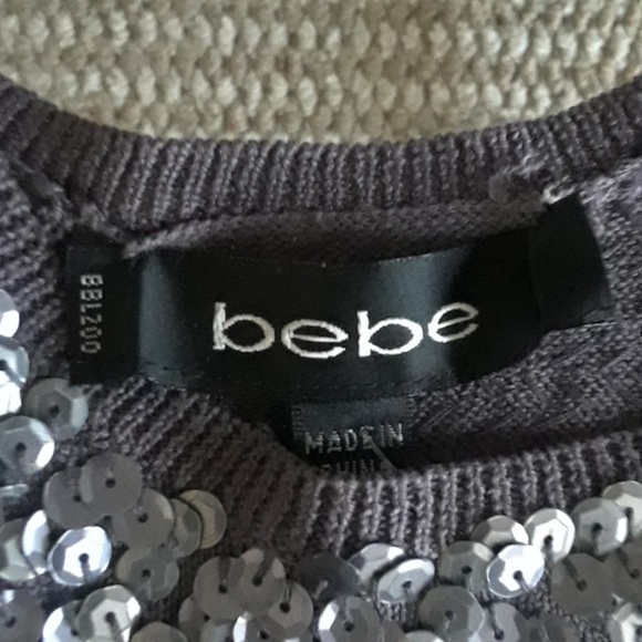 NWT Sequins Bebe top XS - Picture 2 of 4